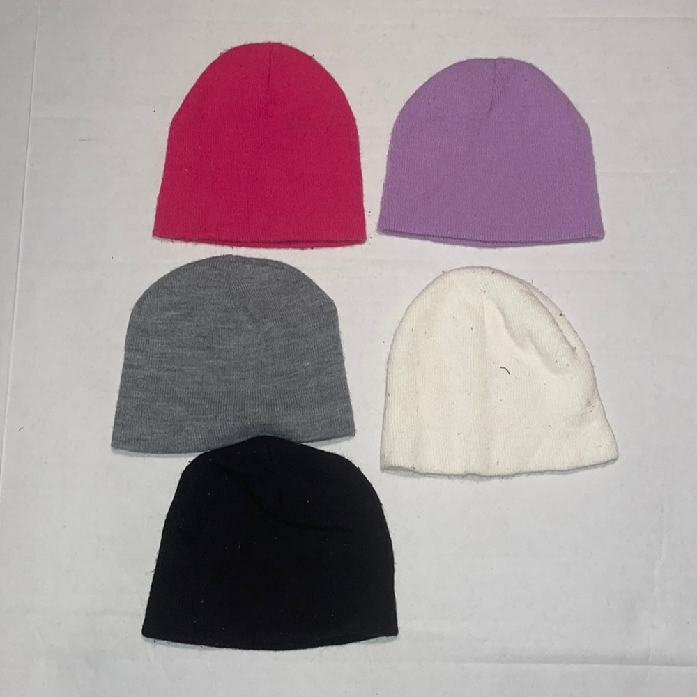 Different colors beanies for toddler